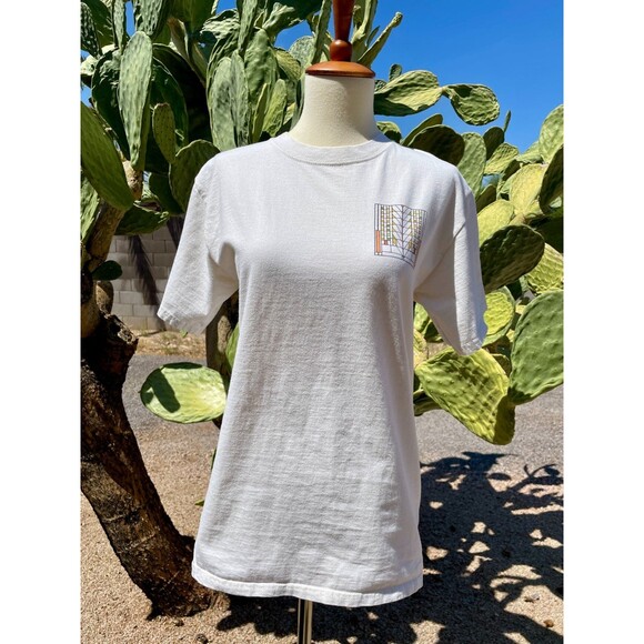 Frank Lloyd Wright T-Shirt Womens Small Graphic Southwest T-Shirt Small Cream S - Picture 2 of 14